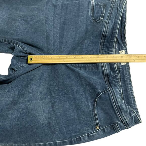 Ava & Viv Womens Jeans Size 16W Mid Rise Skinny Pull On Denim Jeans Dark Wash - Picture 9 of 10